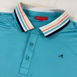 REDVANLY Cadman Polo Men's XL Malibu Blue PUREpoly Golf Shirt R2405